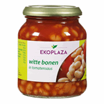 Ekoplaza Hvite Bønner i Tomatsaus Øko 600gr