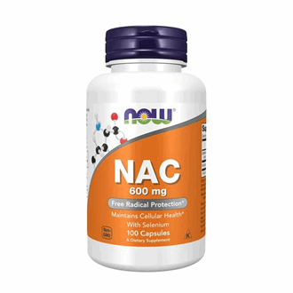 Now NAC Acetyl Cysteine 600mg 100kaps