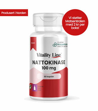 Vitality Line Nattokinase 100 mg 60 kapsler