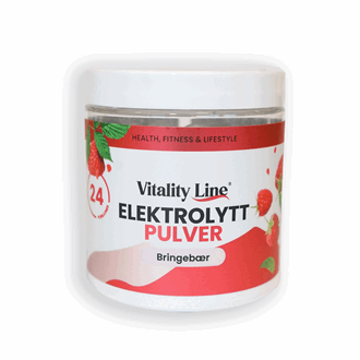 Vitality Line Elektrolyttpulver Bringebær 120gr