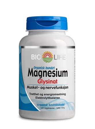 Bio Life Magnesium Glysinat 120 kaps