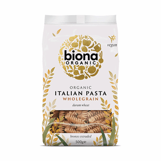 Biona Wholewheat Fusilli Øko 500gr