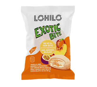 Lohilo bite exotic white chocolate 25 x 35 g