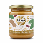 Biona Peanøttsmør Crunchy med Salt Øko 250gr