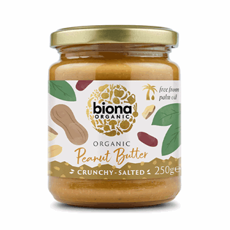 Biona Peanøttsmør Crunchy med Salt Øko 250gr