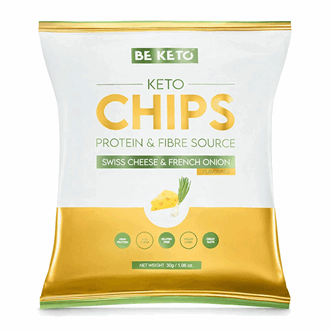 BeKeto KetoChips Ost og Løk 30gr