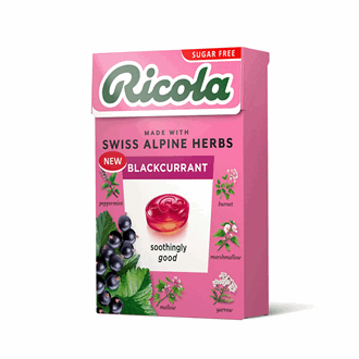 Ricola Blackcurrant Sugar Free 45 gr