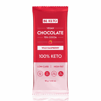 BeKeto Keto Sjokolade Bringebær 80gr