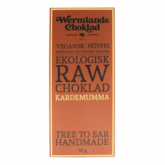 Wermlands Raw Sjokolade Kardemomme Øko 50gr